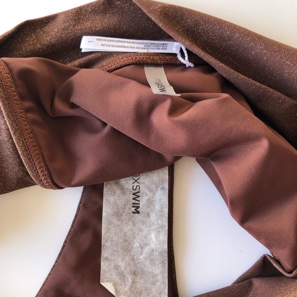 Max Swim Charlie Shimmer Bikini Bottoms, High Waist XL NEW - Picture 7 of 7